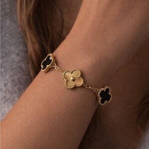 Gold and Black  Bracelet